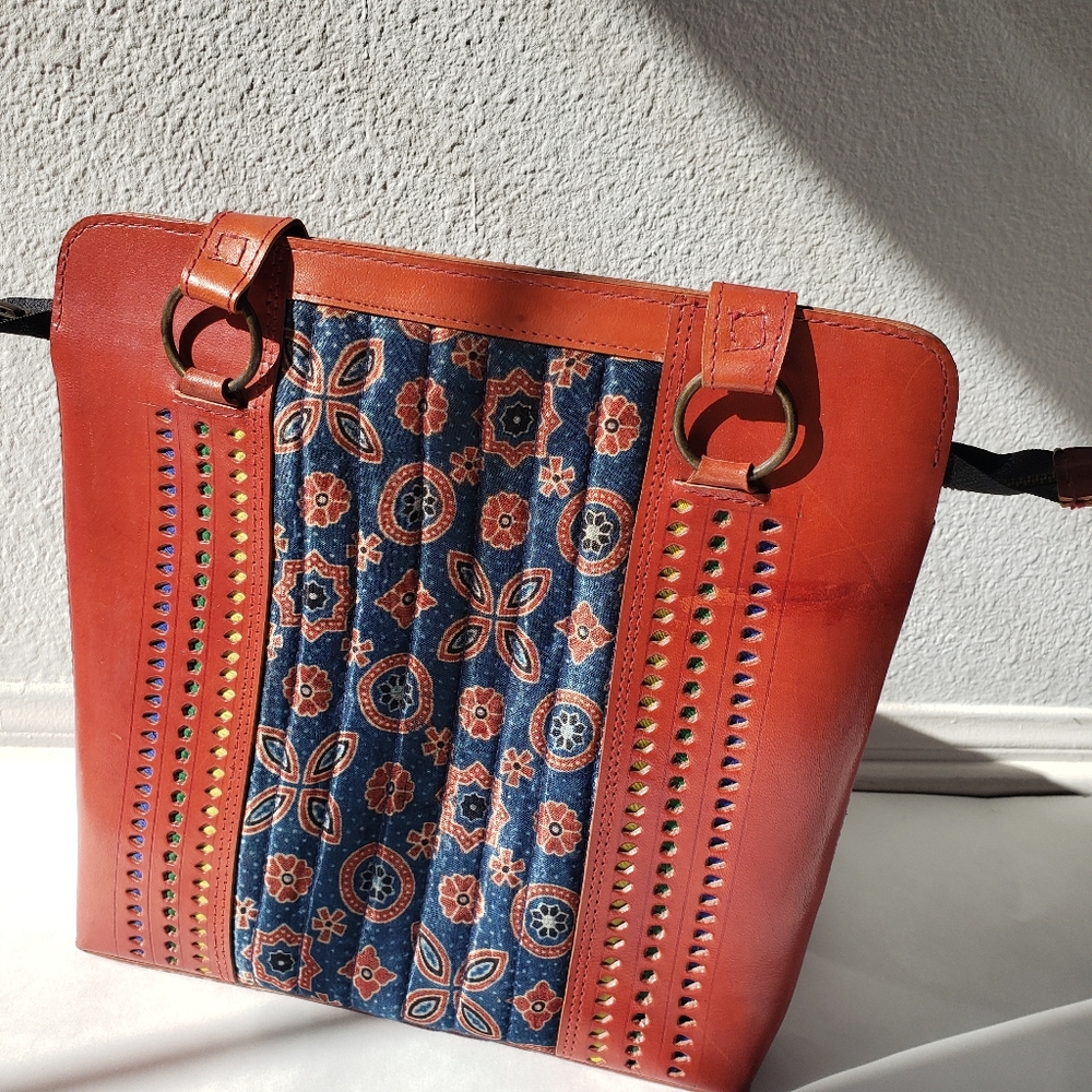 NWT genuine leather handmade bag